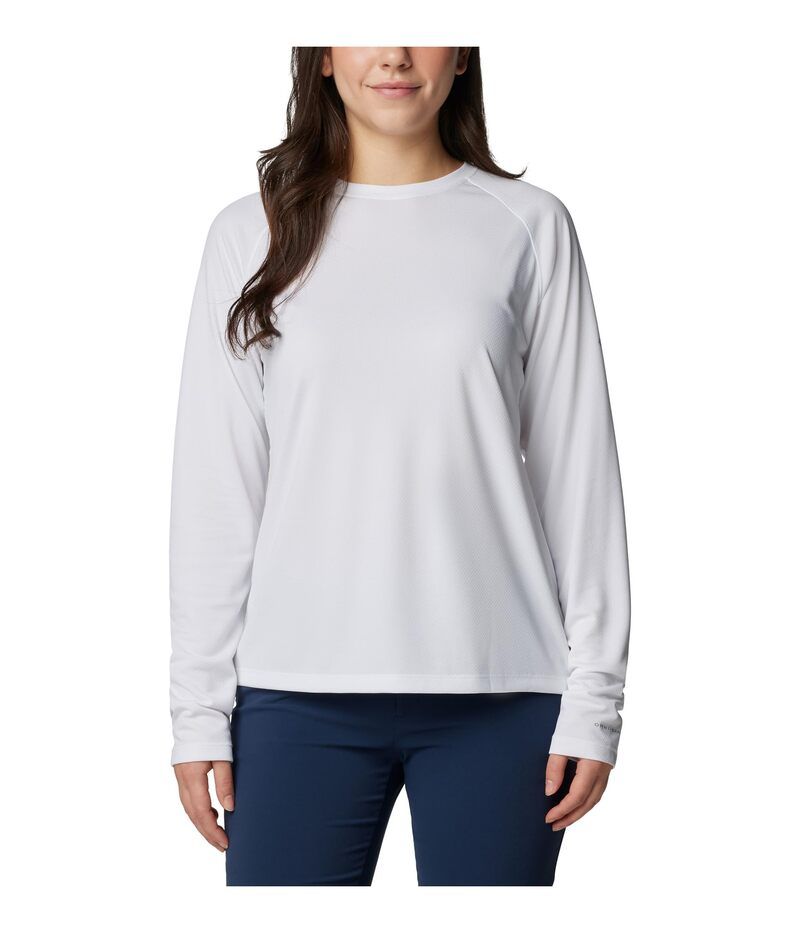 コロンビア レディース トップス シャツ Columbia PFG Solar Stream Long Sleeve White ホワイト