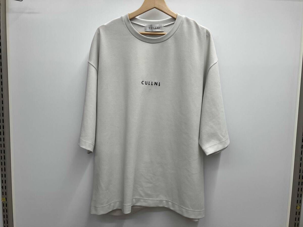 CULLNI クルニ 22SS ポンチロゴTシャツ 半袖Tシャツ 22-SS-013 サイズ2 グレー