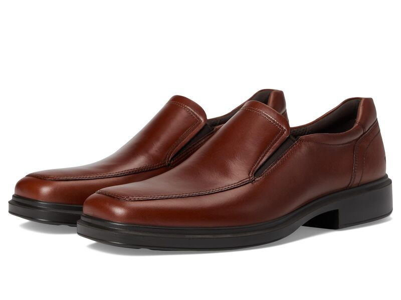 エコー メンズ シューズ スリッポン・ローファー ECCO Helsinki 20 Apron Toe SlipOn Cognac