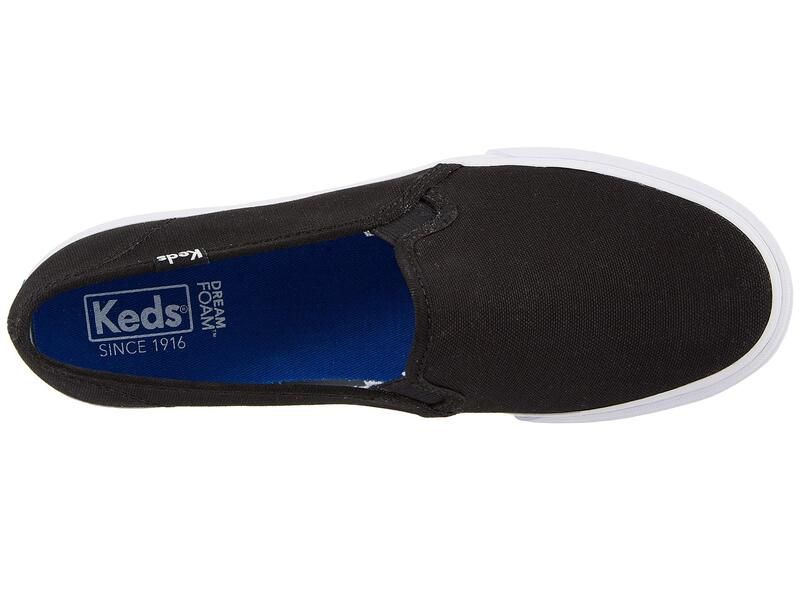 ケッズ レディース シューズ スニーカー Keds Double Decker Slip On Black ブラック
