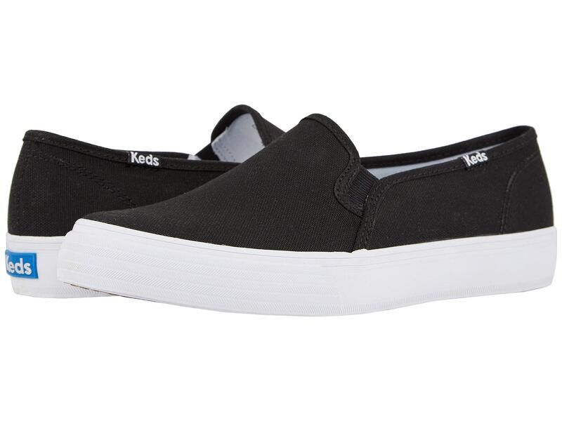 ケッズ レディース シューズ スニーカー Keds Double Decker Slip On Black ブラック