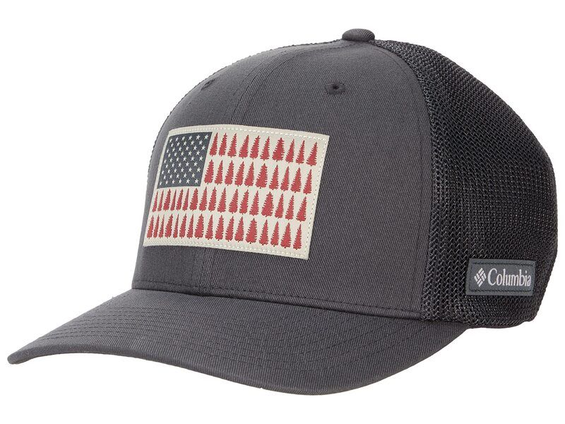 コロンビア メンズ アクセサリー 帽子 メッシュ キャップ Columbia Mesh Tree Flag Ball Cap SharkShark
