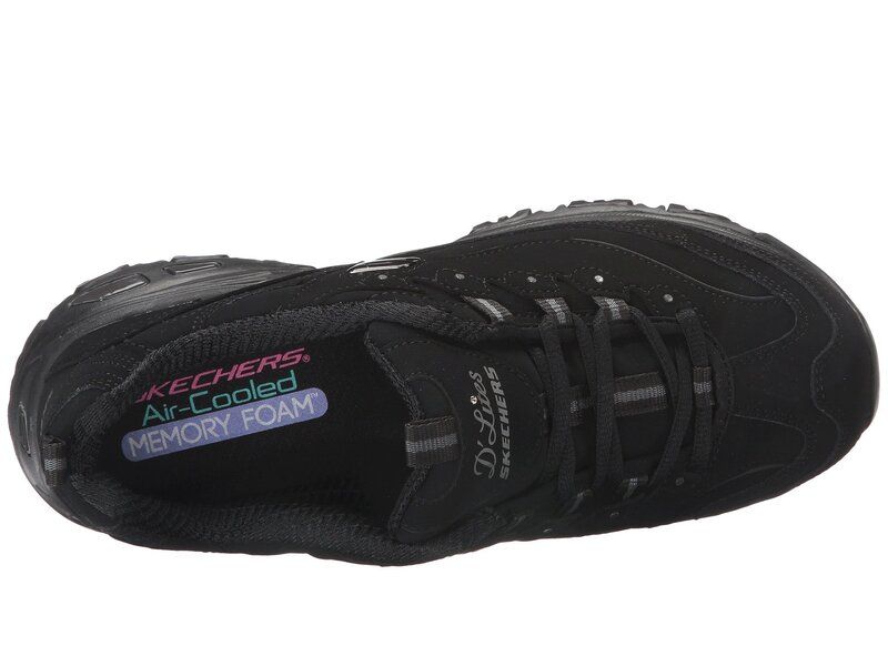 スケッチャーズ レディース シューズ スニーカー SKECHERS DLites Play On Black ブラック