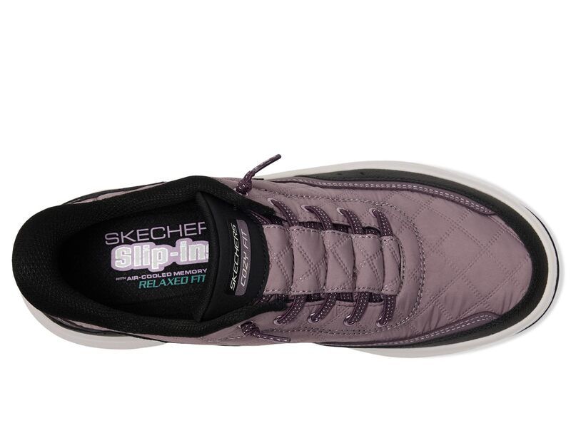 スケッチャーズ レディース シューズ スニーカー SKECHERS Urban Explore Hands Free SlipIns PurleBlack ブラック