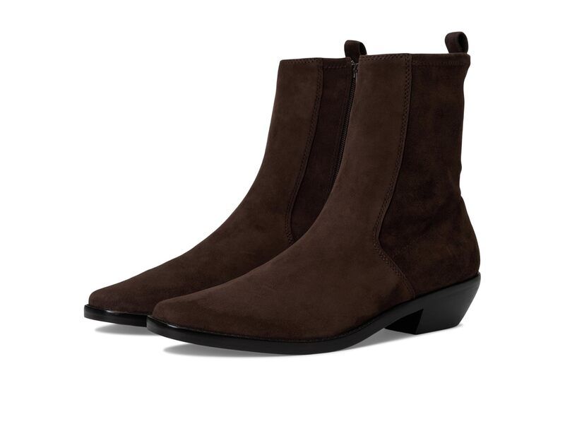 メイドウェル レディース シューズ ブーツ・レインブーツ スエード Madewell Idris Glove Bootie Suede Dark Carob 1