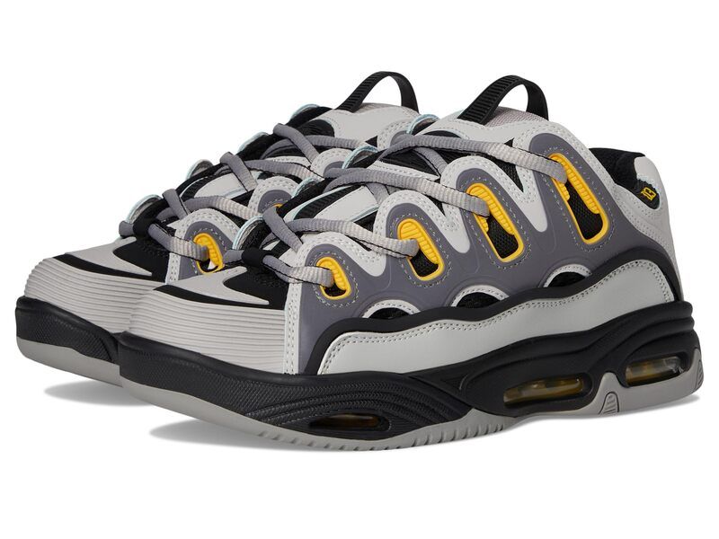 オサイラス メンズ シューズ スニーカー Osiris D3 2001 GreyBlackYellow ブラック