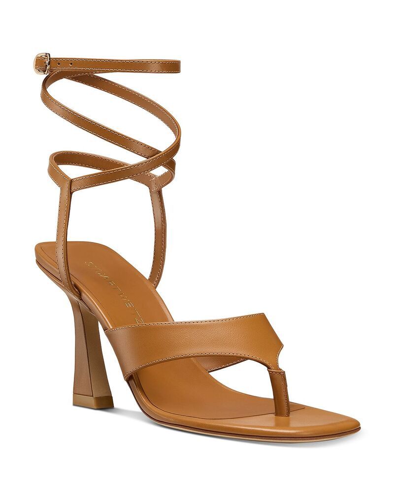 スチュアート ワイツマン レディース シューズ サンダル レザー ヒール Stuart Weitzman Womens Vinnie Wrap Thing 85 Leather Higheel Sandals Boho Tan タン