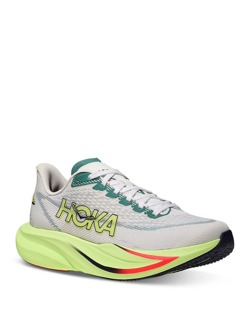 ホカオネオネ レディース シューズ スニーカー HOKA Womens Mach 7 Running Sneakers FrostNeon Yuzu