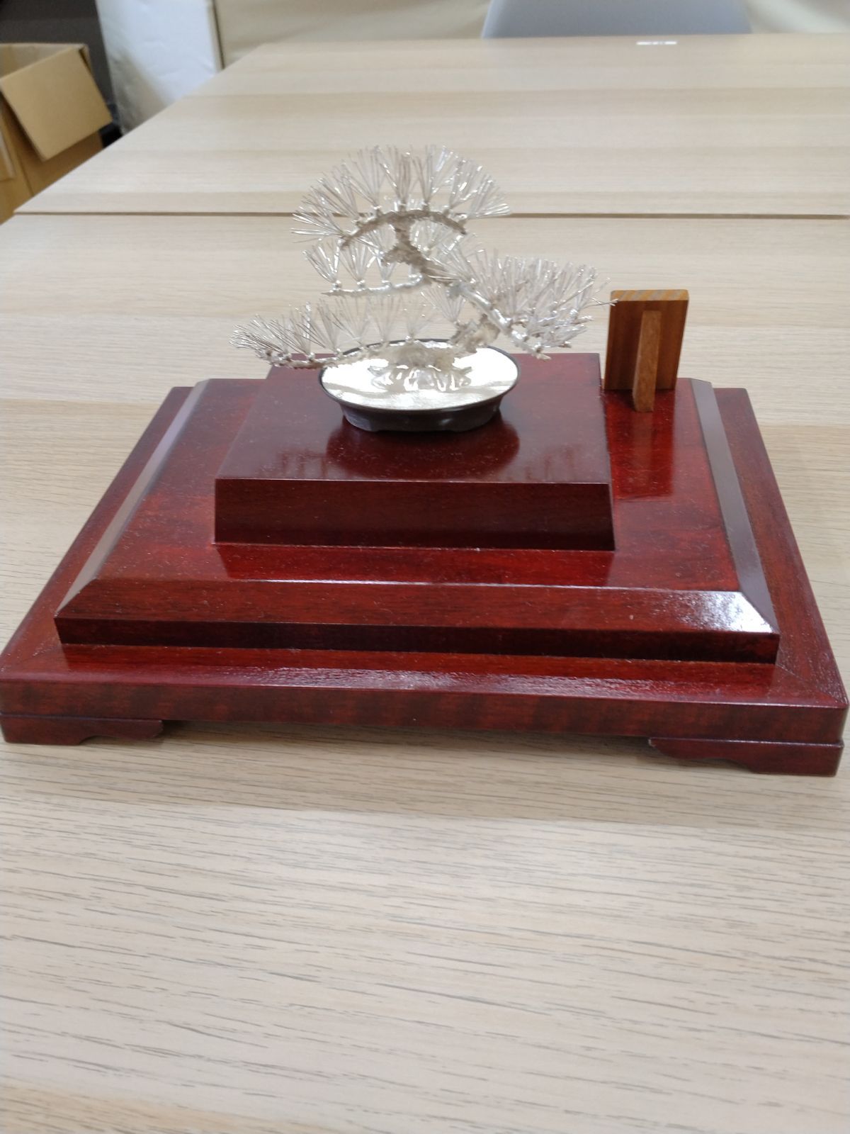 光則作 純銀 盆栽 松 置物 SILVER シルバー インテリア 工芸品 光則作 純銀 盆栽 松 置物 SILVER シルバー インテリア 工芸品