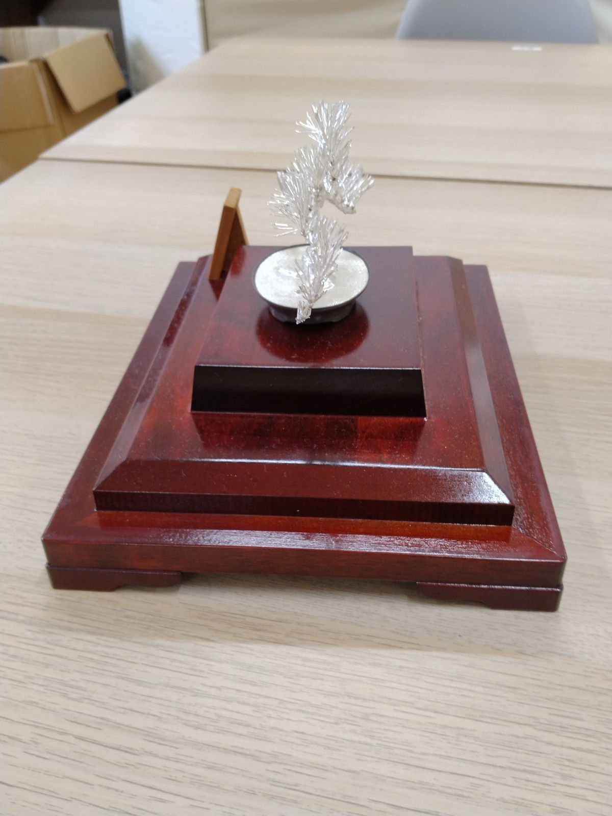 光則作 純銀 盆栽 松 置物 SILVER シルバー インテリア 工芸品 光則作 純銀 盆栽 松 置物 SILVER シルバー インテリア 工芸品