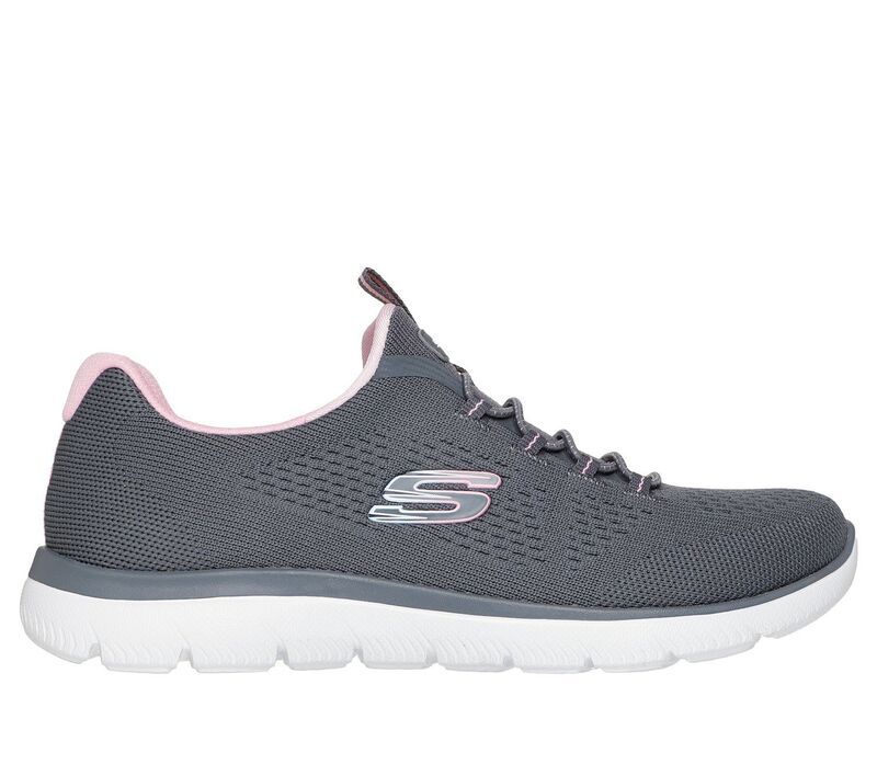 スケッチャーズ レディース シューズ スニーカー Skechersummits Womensneakers Gray Pink グレー