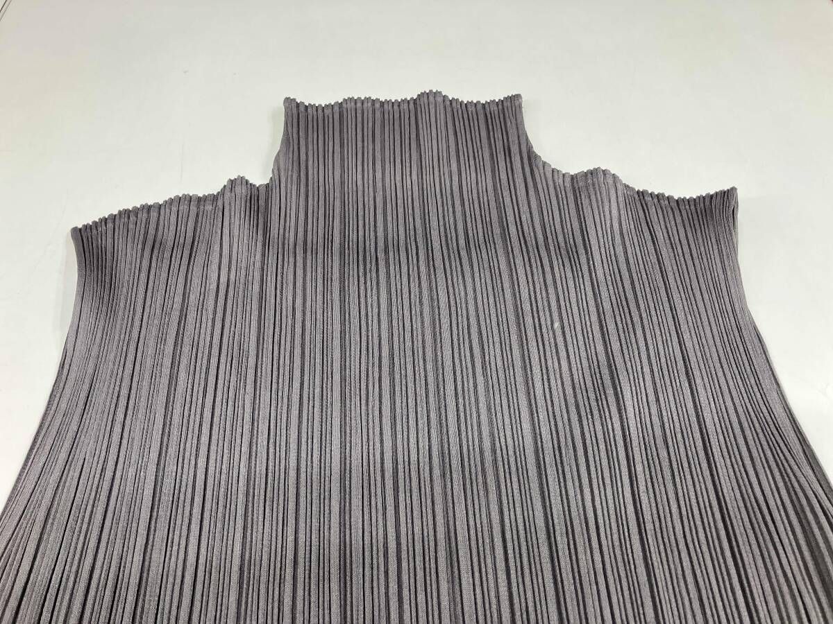 PLEATS PLEASE プリーツ プリーズ ノースリーブ プリーツシャツ モック