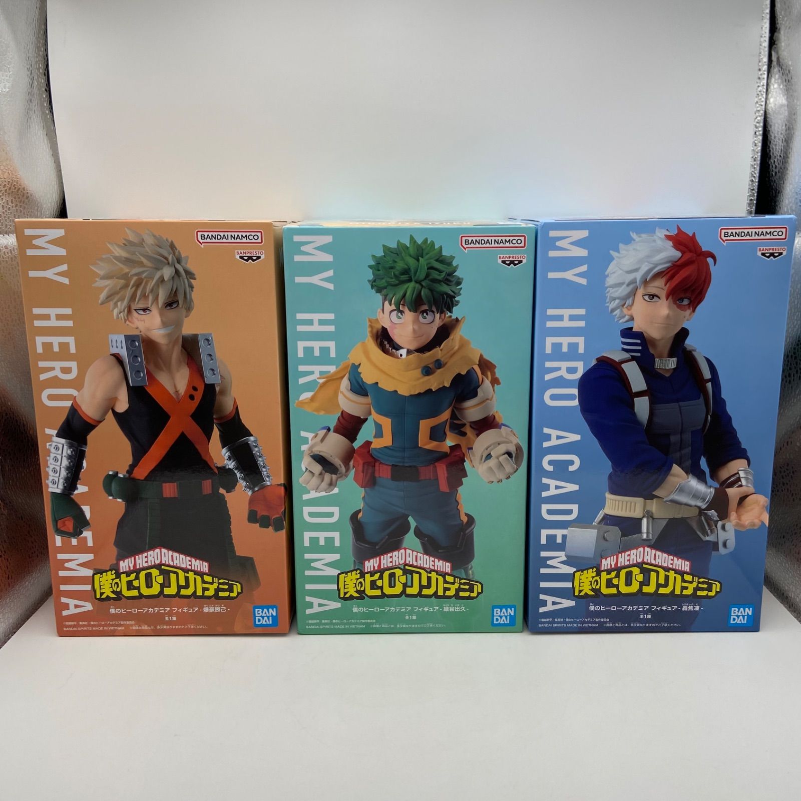 僕のヒーローアカデミア 3点セット フィギュア 緑谷出久 爆豪勝己 轟焦