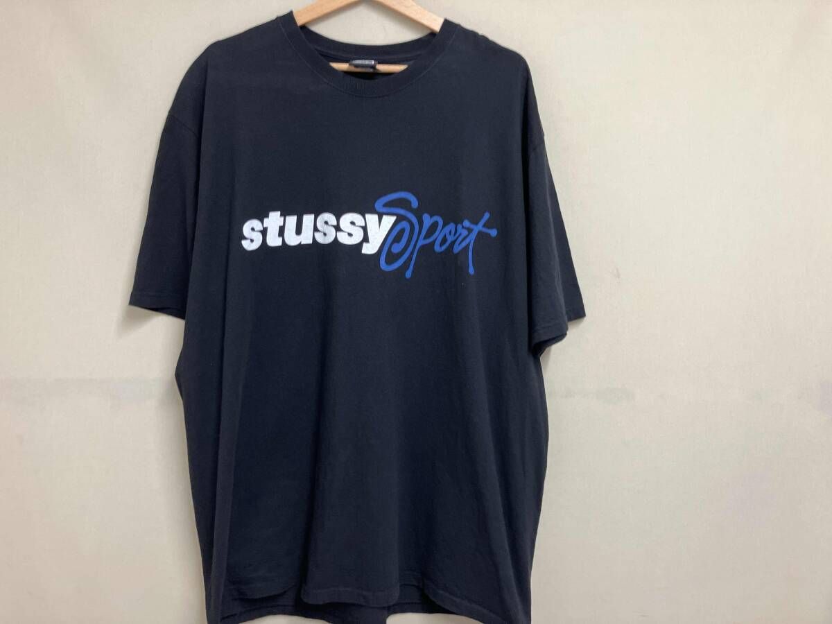STUSSY SPORT ステューシー ロゴTシャツ ブラック XL ホンジュラス製 半袖
