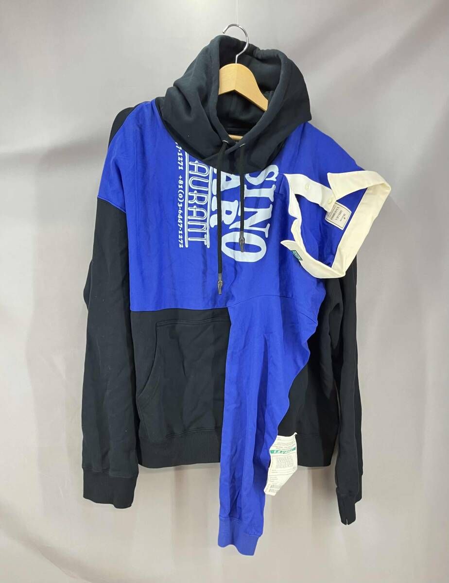 ★ MIHARA YASUHIRO ミハラヤスヒロ スウェット A03HD581 サイズ48 ブラック×ブルー 通年