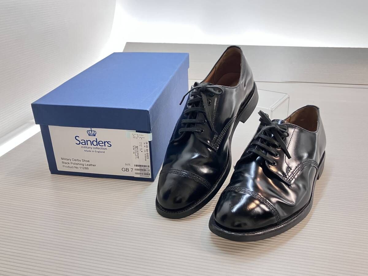 ★ SANDERS サンダース ドレスシューズ 416679789 メンズ サイズ7 ブラック 通年