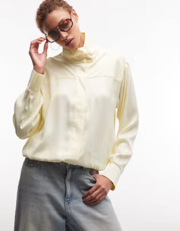 エイソス レディース アウター ジャケット・ブルゾン サテン ASOS DESIGN satin bomber jacket in lemon