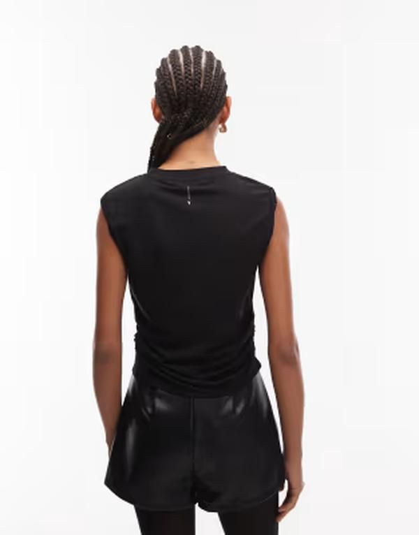 オールセインツ レディース トップス ベスト ノースリーブ AllSaints West sleeveless tank top Black ブラック