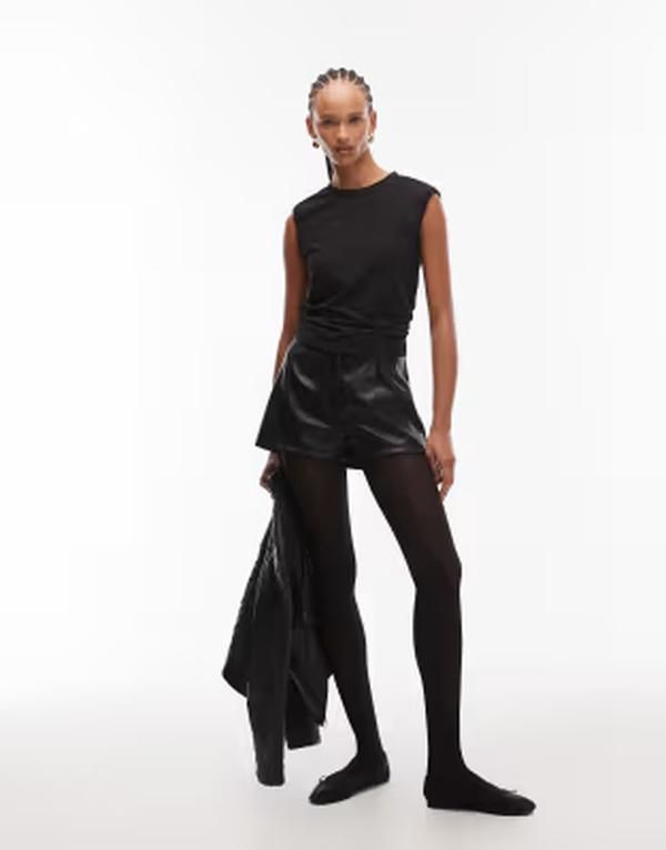 オールセインツ レディース トップス ベスト ノースリーブ AllSaints West sleeveless tank top Black ブラック