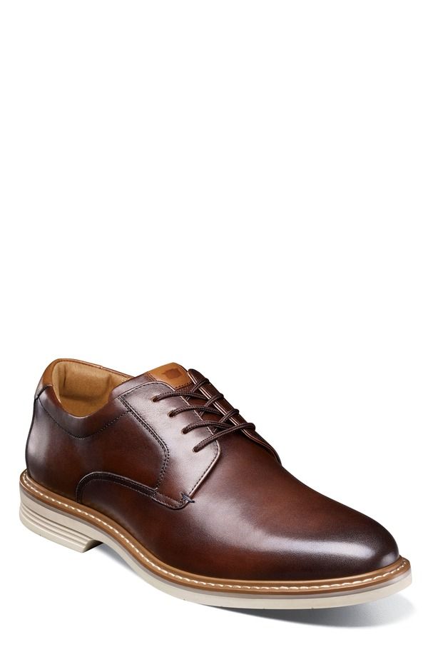 フローシャイム メンズ シューズ ダービー Florsheim Norwalk Plain Toe Derby Brown ブラウン