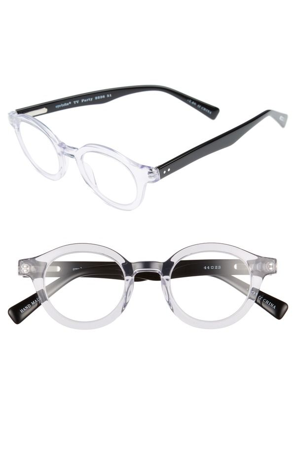 アイブブス メンズ アクセサリー サングラス・アイウェア eyebobs TV Party 44mm Round Readinglasses ClearBlack Clear ブラック