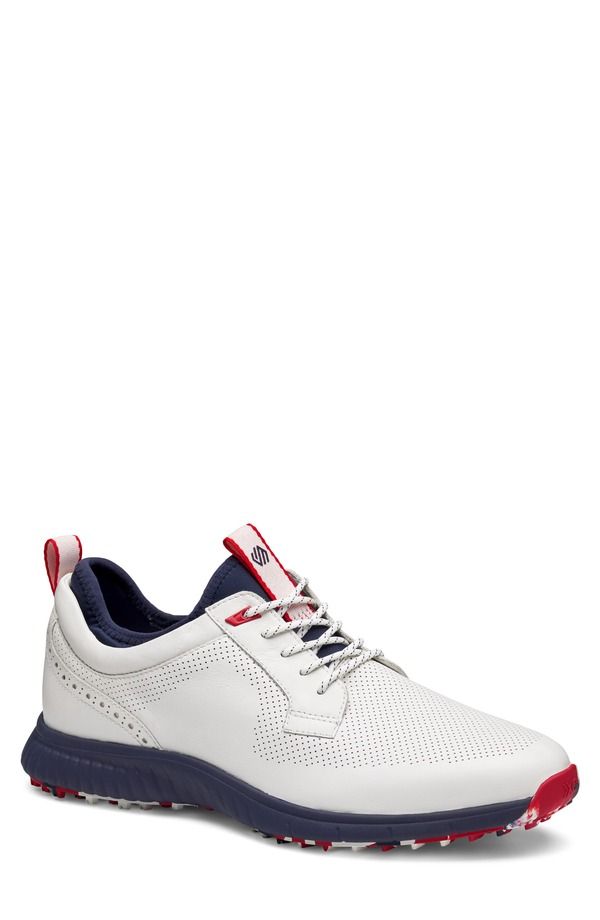 ジョンストンアンドマーフィー メンズ シューズ オックスフォード スニーカー Johnston Murphy H6 Luxe Waterproof Sneaker White Navy Waterproof ホワイト