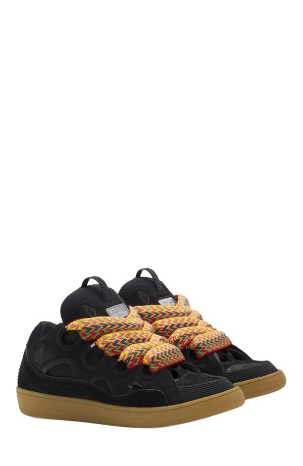 ランバン レディース シューズ スニーカー レザー Lanvin LEATHER CURB SNEAKERS Black ブラック