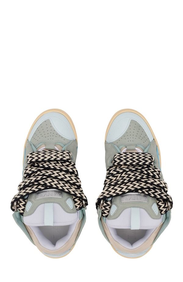 ランバン レディース シューズ スニーカー レザー Lanvin LEATHER CURB SNEAKERS Pale Blue ブルー ランバン レディース シューズ スニーカー レザー Lanvin LEATHER CURB SNEAKERS Pale Blue ブルー