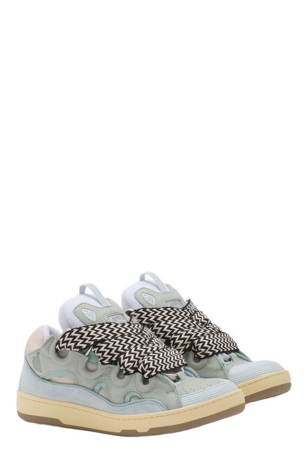 ランバン レディース シューズ スニーカー レザー Lanvin LEATHER CURB SNEAKERS Pale Blue ブルー ランバン レディース シューズ スニーカー レザー Lanvin LEATHER CURB SNEAKERS Pale Blue ブルー