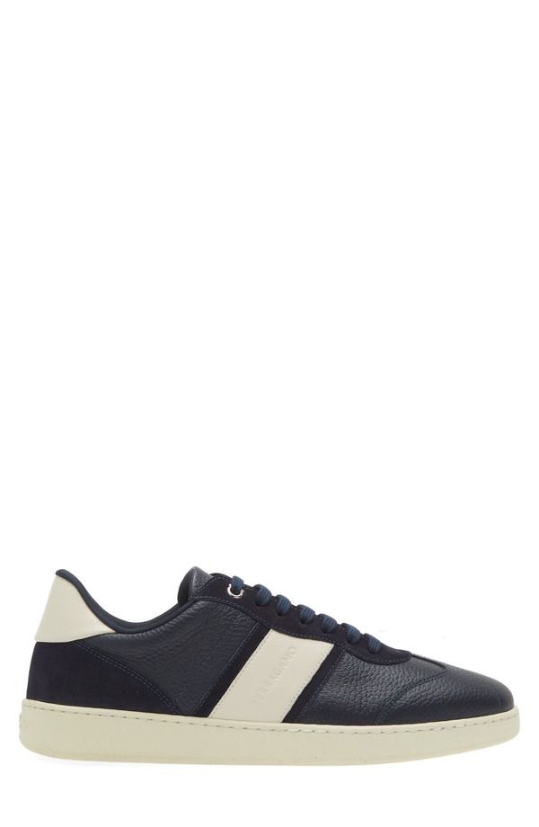 フェラガモ メンズ シューズ スニーカー FERRAGAMO Achille 1 Low Top Sneaker Blue Marine ブルー