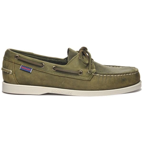 セバゴ メンズ シューズ Sebago Portland Boat Shoes Green Military グリーン