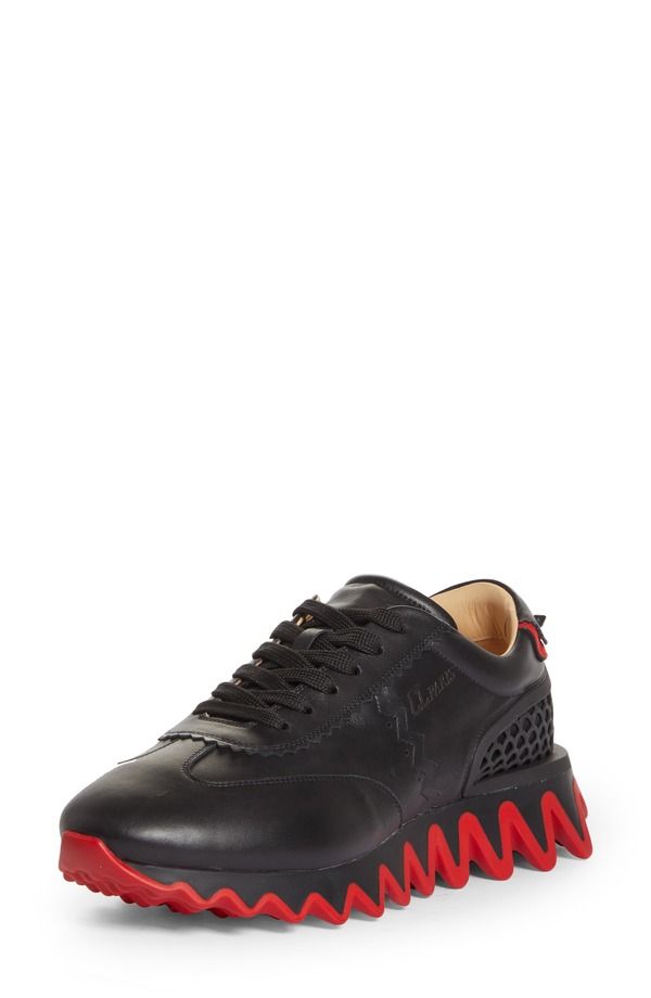 クリスチャン・ルブタン メンズ シューズ スニーカー Christian Louboutin Loubishark Low Top Sneaker Black ブラック