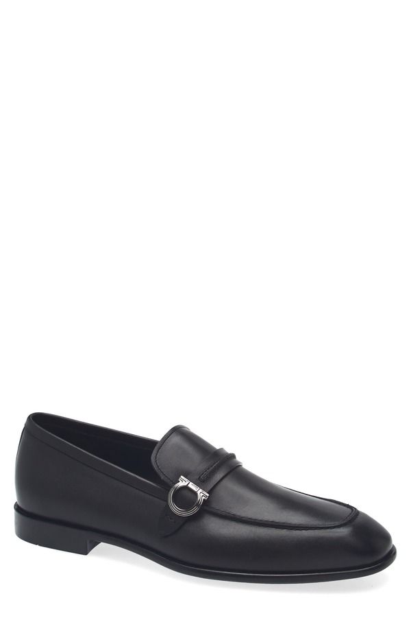 フェラガモ メンズ シューズ スリッポン・ローファー FERRAGAMO Terence Apron Toe Loafer Nero