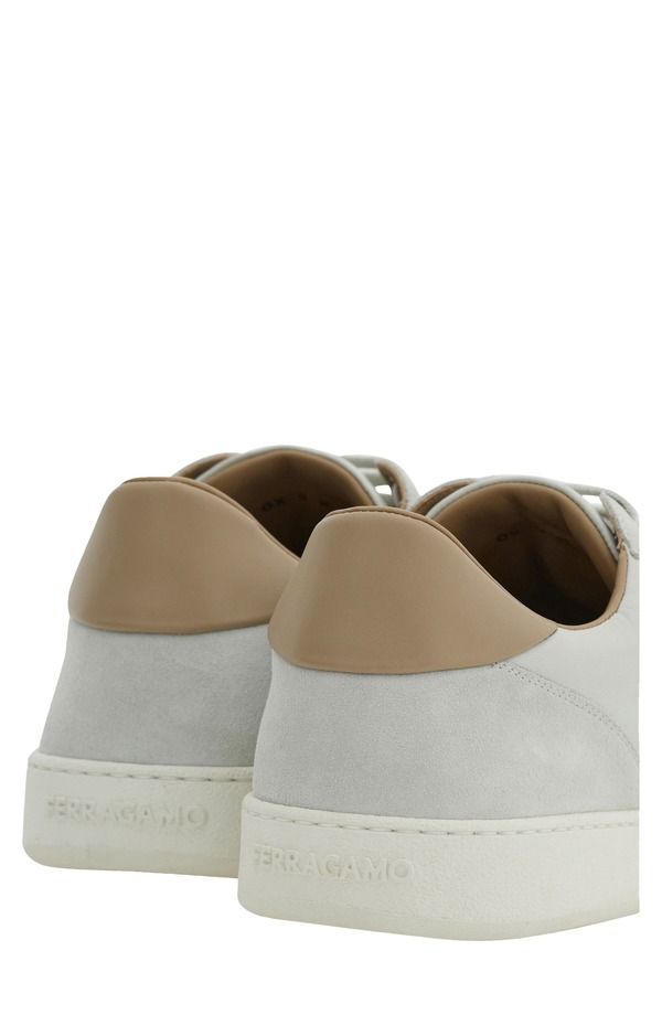 フェラガモ メンズ シューズ スニーカー FERRAGAMO Achille 1 Low Top Sneaker Stone Blue Stone Blue Safari ブルー