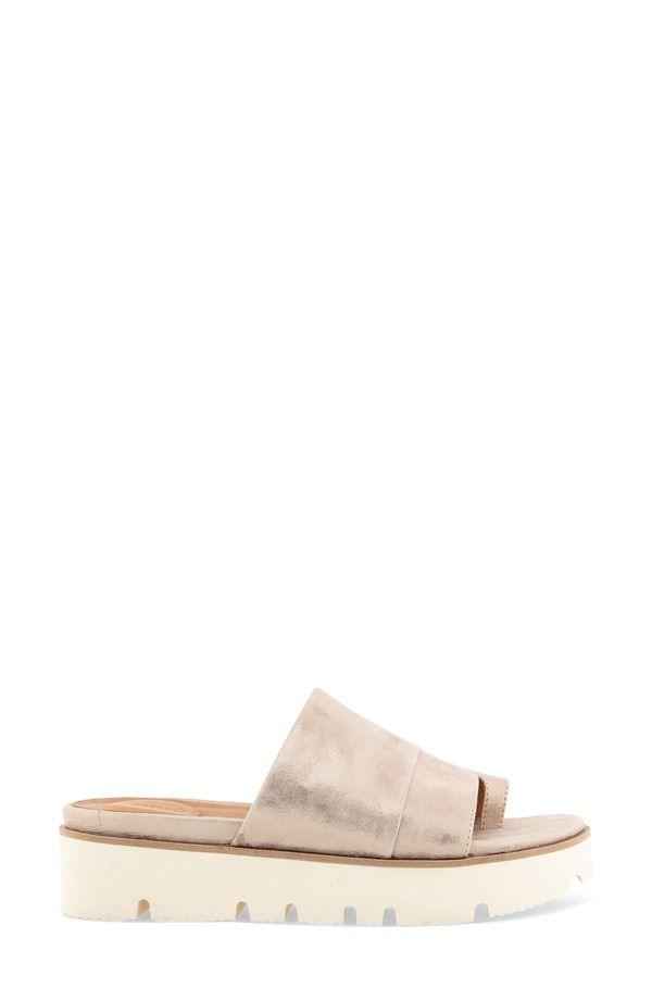 ジェントルソウルズ レディース シューズ サンダル プラットフォーム Gentle Souls Laverne Toe Looplatform Sandal Graveleather ジェントルソウルズ レディース シューズ サンダル プラットフォーム Gentle Souls Laverne Toe Looplatform Sandal Graveleather
