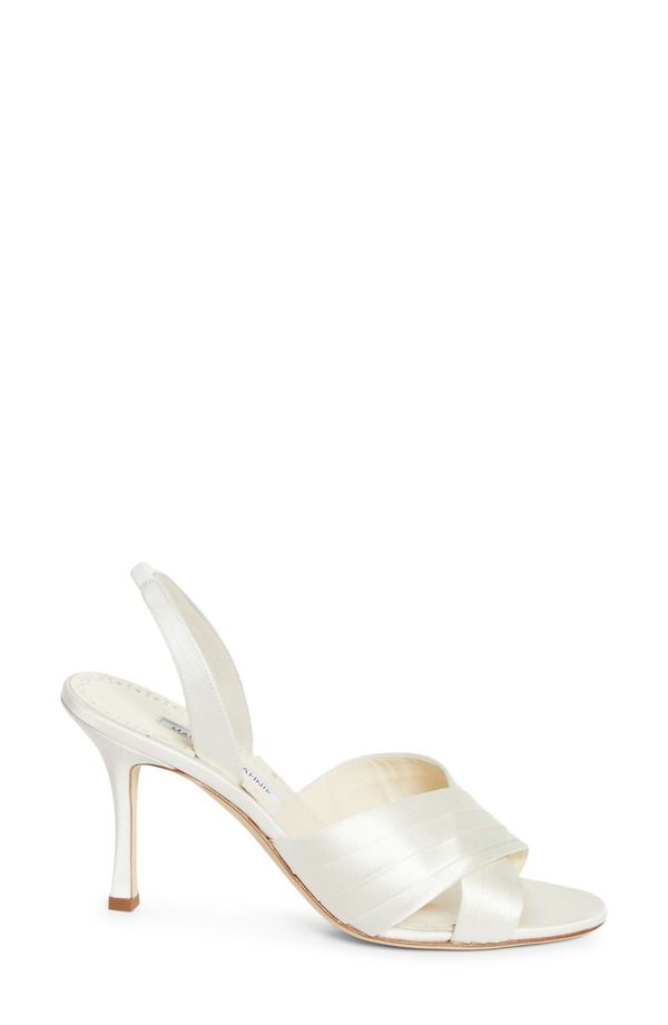 マノロ ブラニク レディース シューズ サンダル Manolo Blahnik Vierasan Slingback Sandalight Cream クリーム