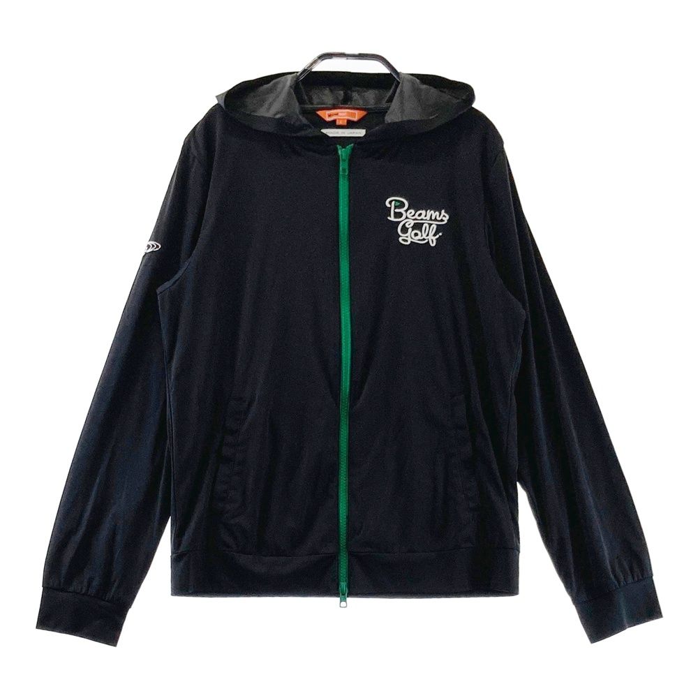サイズ：L BEAMS GOLF ビームスゴルフ フード付 ジップジャケット ブラック系 [240101690828] ゴルフウェア レディース ストスト