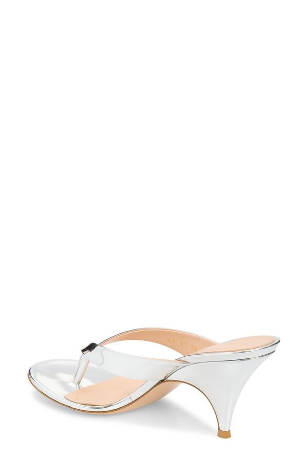 ジャンヴィト ロッシ レディース シューズ サンダル Gianvito Rossi Sofia Slide Sandal Silver シルバー