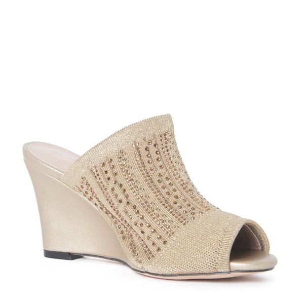 ローレンローライン レディース シューズ サンダル Lauren Lorraine Martha Wedge Sandal Gold ゴールド