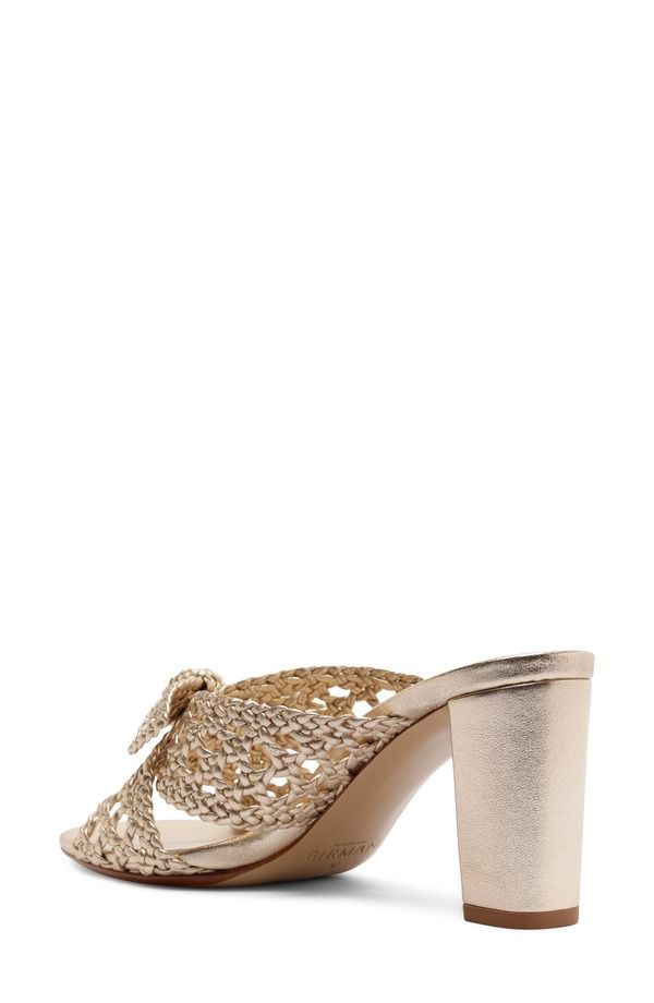 アレクサンドラバードマン レディース シューズ サンダル ヒール Alexandre Birman Belinda Woven Block Heel Sandal Golden アレクサンドラバードマン レディース シューズ サンダル ヒール Alexandre Birman Belinda Woven Block Heel Sandal Golden