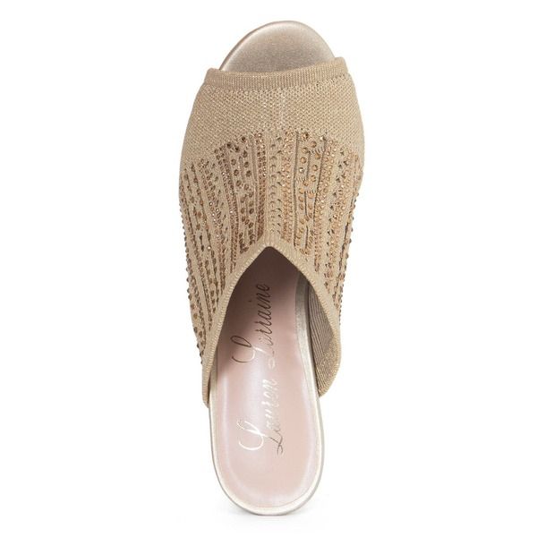 ローレンローライン レディース シューズ サンダル Lauren Lorraine Martha Wedge Sandal Gold ゴールド