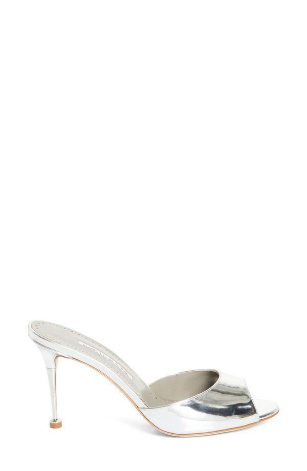 マノロ ブラニク レディース シューズ サンダル Manolo Blahnik Astucla Sandal Silver シルバー