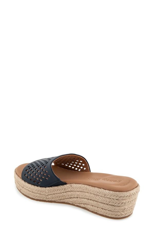 ジェントルソウルズ レディース シューズ サンダル プラットフォーム Gentle Souls Vandy Perforated Platform Slide Sandal Indigo Leather インディゴ ジェントルソウルズ レディース シューズ サンダル プラットフォーム Gentle Souls Vandy Perforated Platform Slide Sandal Indigo Leather インディゴ
