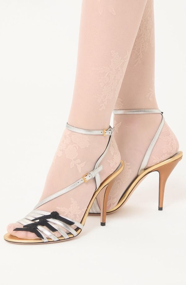 ヴァレンティノ レディース シューズ サンダル トール アンクル Valentino Garavani Metallic Ankle Strap Sandal Silver Multi シルバー