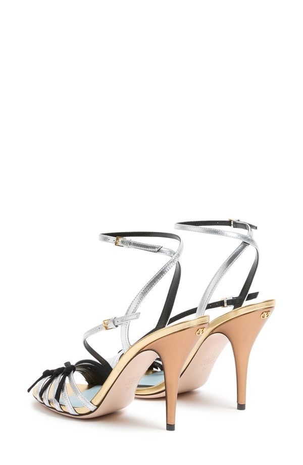 ヴァレンティノ レディース シューズ サンダル トール アンクル Valentino Garavani Metallic Ankle Strap Sandal Silver Multi シルバー
