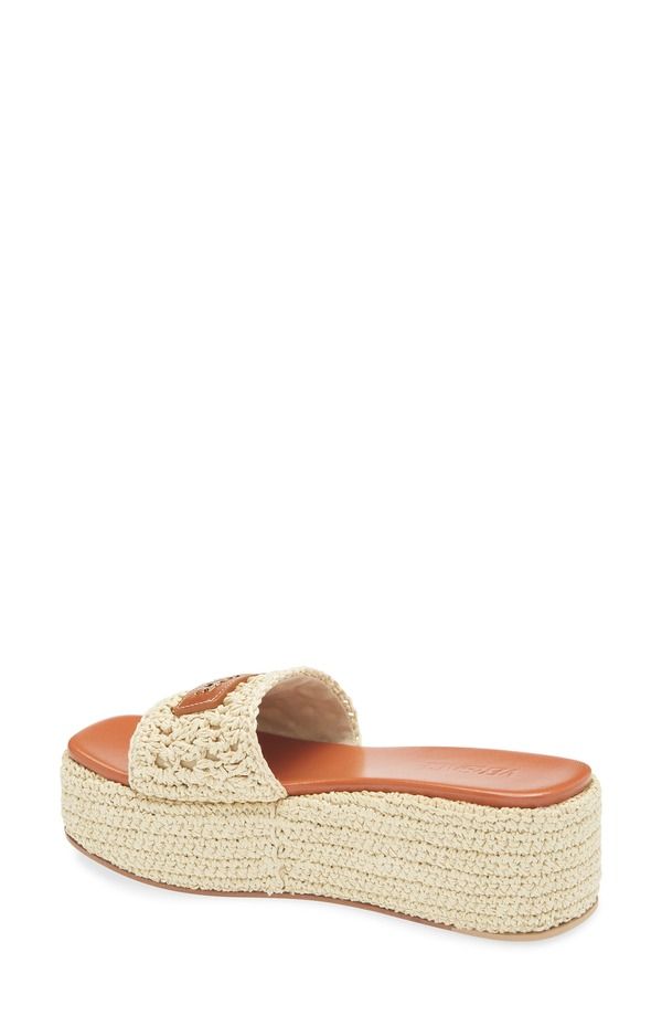 ヴェルサーチ レディース シューズ サンダル プラットフォーム Versacespadrille Platform Slide Sandal Natural Ambrer Gold ゴールド