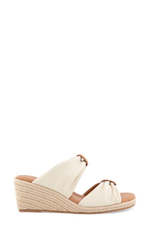 ジェントルソウルズ レディース シューズ サンダル プラットフォーム Gentle Souls Gracious Espadrille Platform Wedge Slide Sandal Stone Leather ストーン ジェントルソウルズ レディース シューズ サンダル プラットフォーム Gentle Souls Gracious Espadrille Platform Wedge Slide Sandal Stone Leather ストーン
