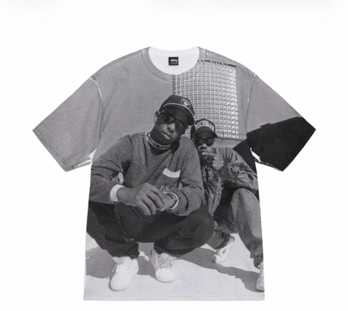 STUSSY ギャングスター 白 半袖 S