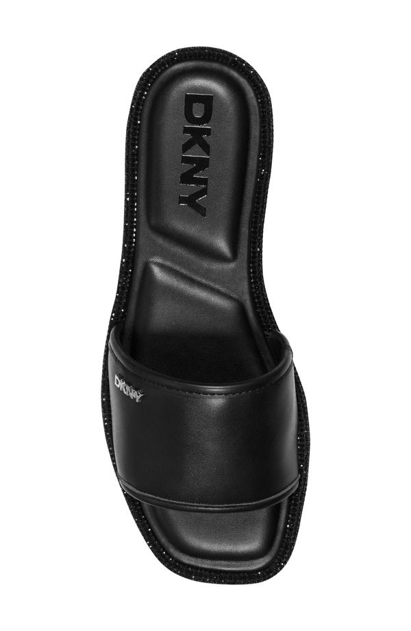 ダナ キャラン ニューヨーク レディース シューズ サンダル DKNY Badin Slide Sandal Black ブラック ダナ キャラン ニューヨーク レディース シューズ サンダル DKNY Badin Slide Sandal Black ブラック