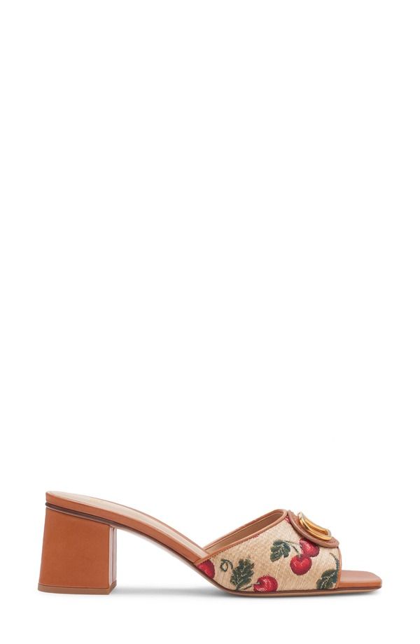 ヴァレンティノ レディース シューズ サンダル ロゴ Valentino Garavani VLOGO Cherrieslide Sandal 32H Naturale Rosso ヴァレンティノ レディース シューズ サンダル ロゴ Valentino Garavani VLOGO Cherrieslide Sandal 32H Naturale Rosso